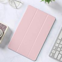 For Samsung Galaxy Tab A11 Case 8.7inch Magnetic Folding Stand Back Funda For Galaxy Tab A11 SM-X133 SM-X135 Tablet Cover Tab A11 8.7 2025 rožinė