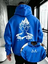Dragon Ball Vyrų Hoodis Majin Vegeta Anime Vilnos Palaidinė Aukštos Kokybės Šiltas Megztinis Rudeniui Žiemai Moterims Ir Vyrams Hoodies M black
