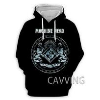 New Fashion Machine Head Rock  3D Printed Clothes Streetwear Men Hoodies Sweatshirt Fashion  Hooded Long Sleeve Pullover Tops 4XL gray