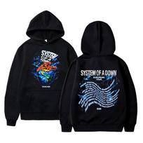 Rock Band System of A Down Tour 2026 Hoodie Men Women Clothing Fashion Oversized Hooded Sweatshirt Male Classic Retro Streetwear M black