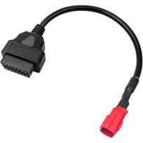 6 Pin OBD2 Connector Cable Extension Design OBD2 Diagnostic Cord  Motorcycle Repair black