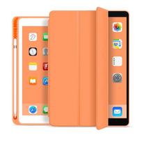 Dėklas, skirtas iPad Mini 6 5 su pieštuko laikiklio dangteliu iPad Pro 12.9 11 2021 2020 Dėklas iPad Air 4 3 2 1 Dėklas iPad 10.2 7th 8th 9th Gen 10.2 9th Gen 2021 oranžinė