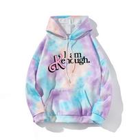 Karštas 2023 m. filmas „I Am Kenough“ 3D Tie Dye Hoodie Megztinis Gatvės drabužiai su gobtuvu Cosplay Vyriški Moteriški madingi Y2k drabužiai L white