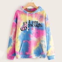 Karštas 2023 m. filmas „I Am Kenough“ 3D Tie Dye Hoodie Megztinis Gatvės drabužiai su gobtuvu Cosplay Vyriški Moteriški madingi Y2k drabužiai L gray