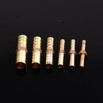 Žalvarinė tiesi žarnos jungtis, vienodo skersmens spygliuota 4mm 5mm 6mm 8mm 10mm 12mm 16mm 19mm 25mm, dujų, varinė spygliuota jungtis, adapteris 8mm beige