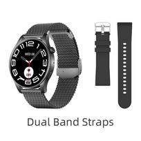 Mada Naujas Daugiafunkcis Bluetooth Sportinis Apyrankė Išmanus Širdies Ritmas AMOLED1.43  Kraujo Deguonies Sveikatos Laikrodis Vyrams Moterims Sportinė Apyrankė auksas