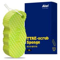 [Korėjietiškas šveičiamasis rankšluostis] Akei Living TTAE-scrub kempinė yellow