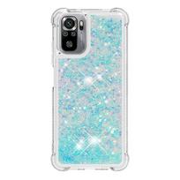 Fundas Note 10 Smėlio dėklas Xiaomi Redmi Note 10S Coque Minkštas skystas Bling dangtelis Xiaomi Redmi Note 10 telefono dėklui Capa for Redmi Note 10 white