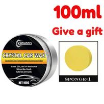 White Polishing Wax 100g - All-purpose Scratch Repair, Polishing, Rust Protection Wax and Sponge, Car Brightening, Car Care, Ant yellow