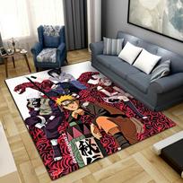 Anime-Naruto Kilimas svetainei, miegamajam, namų dekoravimui, šaunus filmo kilimėlis, grindų kilimėlis -LXR73 60x90cm gray