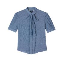 Levis Standard Trendy Versatile Comfortable Denim Short Sleeve Shirt Women shirts 005T3-0000 L gray