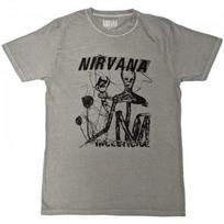 Nirvana Unisex Adult Incesticide Stacked Logo T-Shirt L juoda