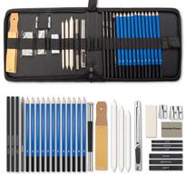 Professional Fine Arts Sketch & Colored Pencils Set - Creative Toolkit for Drawing & Painting black