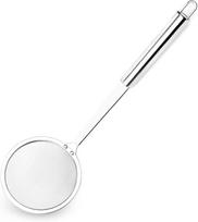 Stainless Steel Fat Skimmer Spoon - Fine Mesh Strainer for Grease, Gravy & Foam, Long Handle Japanese Hot Pot Skimmer United States white