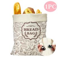 Reusable Beeswax Bread Bag Washable Food Storage Bag Bread Keeper Container  Homemade Bread C beige