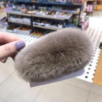 Real Rabbit Fur, Fur, Headband, Hat, Women's Autumn and Winter Forehead To Keep Warm, Going Out, Headgear… More gray