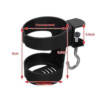 Clip On Desk Cup Holder No Drill Anti-Spill Space Saving Design for Coffee Mugs Water Bottles Home Office Gaming Desks A13 beige