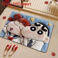 Cartoon Crayon Shinchan Absorbent Waterresistant Memory Foam Bath Mat With Nonslip Surface For Bathroom Use Blue,40x60cm gray