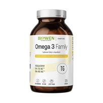 BIOWEN Omega 3 TG Family 720mg EPA, 480mg DHA food supplement for humans 225 capsules