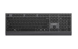 Gembird KB-MCH-06 Slim wired multimedia keyboard with Type-C adapter, US layout, black