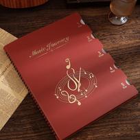 Correctable Sheet Music Binder 20/30 Sleeves Sheet Music Holder Premium Document Organizer 20 Pages raudona