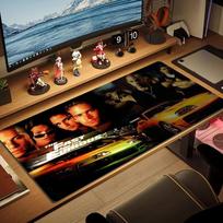 Car Racing Fast Furious Color Mouse Pad Large Gaming Table Cushion Non-slip Laptop Tablet Big Mousepad XXL Mat Mini PC Playmat With Lock edge 30cmx60cm(11.8x23.6inch) brown