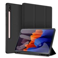 Dėklas Samsung Galaxy Tab S6 10.5 su miego/budinimo funkcija Galaxy Tab S7 S8 11 S10 S9 FE 10.9 PLUS 12.4 13.1 Laikiklis rašikliui Funda Tab S6 lite 10.4 juoda