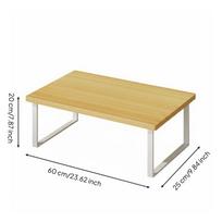 Desktop Printer Stand Space Saving Office Desk Shelf Riser Multifunctional with