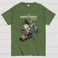 Dost Thou Even Hoist Funny Knight Spotting Frog Gym Cotton Summer Casual Cool Loose T-Shirt M alyvuogės