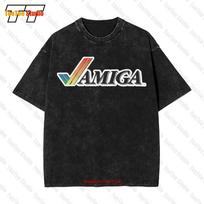 Commodore Amiga Tick Computer 80S 90S Computer Nerd Vintage Oversized T-Shirt NKIF XL black