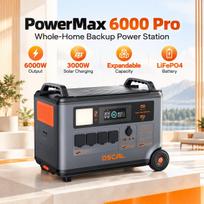 Oscal PowerMax6000 Pro Power Station,3600Wh LiFePO4,14 Outlets,Dual Voltage Output,APP Control,BMS,Home Solar Backup Generator PowerMax6000 Pro-YY