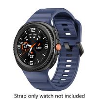 Sportinės apyrankės Samsung Galaxy Watch8 Classic 46mm Minkšto silikono apyrankė Samsung Galaxy Watch 8 40/44mm Apyrankė Correa For  Galaxy Watch 8 44mm tamsiai mėlyna spalva