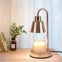 HOMZY Elektrinė žvakių lydymo stalinė lempa Retro žvakių šildymo lempa Saugus žvakių lydymo šildytuvas Šviesos pritemdymo jungiklis miegamojo dekoravimui Gold&AU  Plug