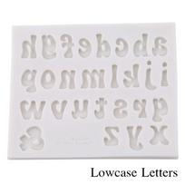 3D Silicone Letter Alphabet Number Cake Mold Fondant Mould Sugar Craft Candle gray