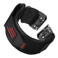 Sportinis Nailoninis Kilpinis dirželis Garmin laikrodžiui Tactix 7Pro Fenix 7X 6X 7 5 6 Pro 5X Plus 3 3HR Apyrankė Garmin juostai 26mm 22mm Dirželis For Fenix 5 5Plus juoda