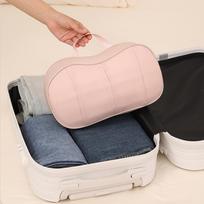 Portable Underwear Travel Organizers For Bras Socks Multiple Layer Design Compact Storage Bag With Dustproof Closure gray