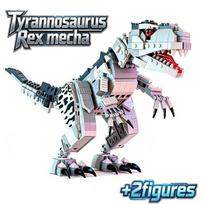 38cm Tyrannosaurus Rex Mecha Dinzaurų Pasaulis Dinzaurų Statybiniai Blokeliai Gyvūnų Statybiniai Blokeliai Vaikų Žaislai Kalėdų Šventės Dovana gray