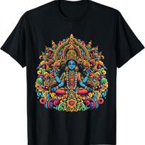 Kali Hindu Mirties Deivė Hindu Motina Žiauri Kariorė Marškinėliai 5XL įvairiaspalvis
