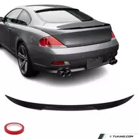 V-style Spoileris ant Bagažinės dangčio skirtas BMW E63 Coupe (03-07) PRELCI, juodas blizgus