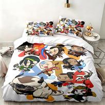 Avatar The Last Airbender 3pc set Perfect for bedroom use Comfortable bedding set includes a duvet cover and two pillowcases Ideal birthday or Christm 140cmx200cm black