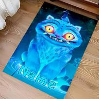 Custom personalization Kpop Demon Hunters Print Area Rug - Soft, Washable Non-Slip Indoor Mat,Living Room,Home&Office Decorative Rug 40cmx60cm blue
