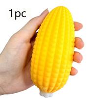 Corn Crunchy Moldable Stress Ball Squishy Squeeze Toy Round Blocks Filled Fidget Toy Stress Relief Anti‑Anxiety Toy For Adult beige