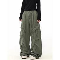 Women's Green Y2k Cargo Jeans Baggy Harajuku Aesthetic Denim Trousers Vintage Jean Pants Japanese 2000s Style Clothes S žalia