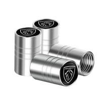 4 vnt./rinkinys Metaliniai Automobilio Ratlankio Padangų Vožtuvų Dangteliai Kotelio Dangtelis Priedai Peugeot 206 207 208 406 407 408 508 106 107 108 2008 3008 gray