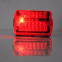 Raudonas dviračio galinis žibintas 5 LED saugos mirksintis tvirtinimas AA baterijomis maitinamas naktinio saugumo dviračių raudoni įspėjamieji žibintai raudona