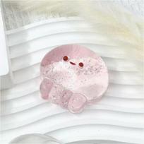 Taba Transparent Jellyfish Octopus Squishy Toy Kawaii Stress Relieving Non-Toxic Heal Relax Desk Ornament Sensory Fidget Toy white