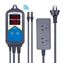 INKBIRD ITC-306A-WiFi Aquarium Temperature Controller Double Sockets Thermometer APP Notification for Fish Tank Water Terrarium AU PLUG