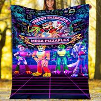Horror game F-FNAF Freddy printed blanket—lightweight,soft,warm;versatile blanket all seasons—perfect as &air-conditioning throw,nap blanket 130cmx150cm