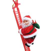 Electric Santa Claus Climbing Ladder Moving Climbing Santa Claus Doll  Christmas Tree Red Climbing Ladder