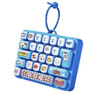 Cute Design Mini Keyboard Pendant 26 Key Keyboard Keychain  Accessories Gift mėlyna